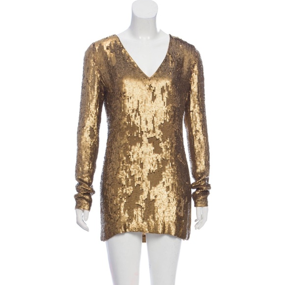 Haute Hippie Gold Dress